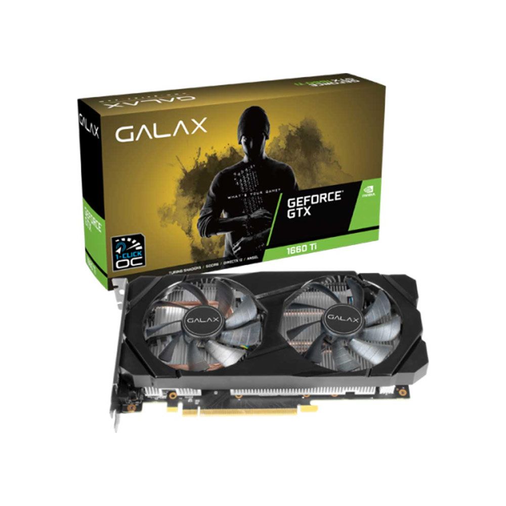  Card màn hình Galax GeForce GTX 1660 Ti 1-Click OC (60IRL7DSY91C) 