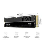  SSD LEXAR NM620 256GB M.2 2280 PCIE 3.0X4 (ĐOC 3000MB/S - GHI 1300MB/S) 