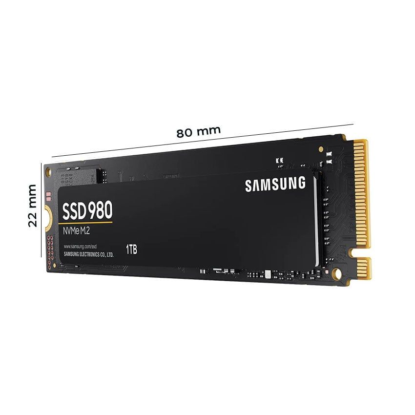 SSD SAMSUNG 980 1TB PCIE NVME 3.0X4 (ĐỌC 3500MB/S - GHI 3000MB/S) 
