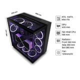  Vỏ case NZXT H9 Elite Black 3 fan ARGB (CM-H91EB-01) 