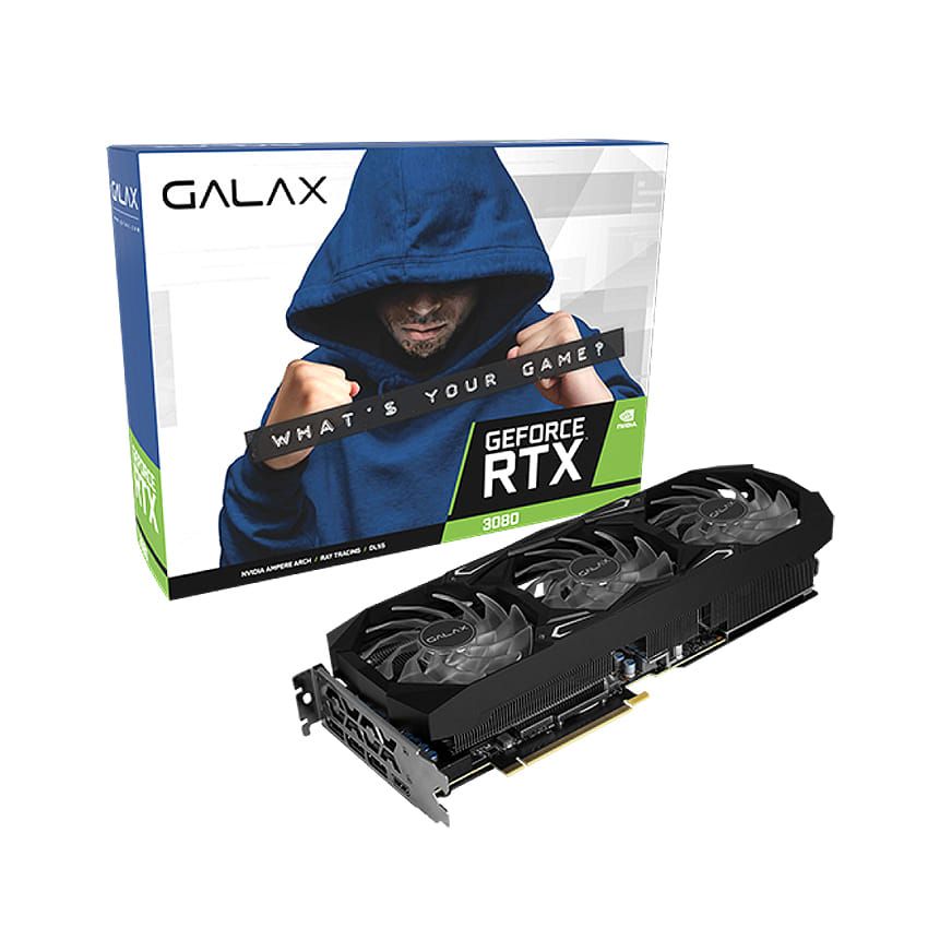  Card màn hình Galax RTX 3080 Serious Gaming (1-Click OC) 10GB (38NWM3MD99NN) 