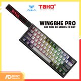  AULA WIN68HE PRO BÀN PHÍM CƠ GAMING CÓ DÂY (Xám đậm + Xám nhạt/ Xingyi magnetic switch - Rapid trigger) 