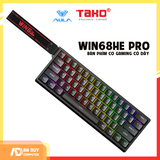  AULA WIN68HE PRO BÀN PHÍM CƠ GAMING CÓ DÂY (Xám đậm + Xám nhạt/ Xingyi magnetic switch - Rapid trigger) 