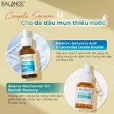  Tinh chất Balance Active Hyaluronic & Ceramides Double Booster 30ml 