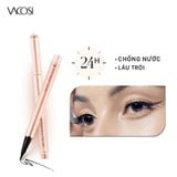  Bút kẻ mắt nước lâu trôi đen bóng Vacosi 24h Waterproof Pen VM20 5ml 