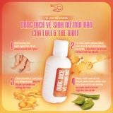  Dung dịch vệ sinh phụ nữ Loli The Wolf dịu nhẹ, lành tính chai 100ml 