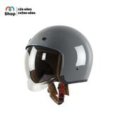 ROYAL- Mũ bảo hiểm 3/4 M139 - Trơn - Kính âm 