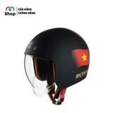  ROYAL- Mũ bảo hiểm 3/4 M139 kính âm design 