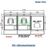  Nhà Vệ Sinh Công Cộng Phố Đô VS3A 