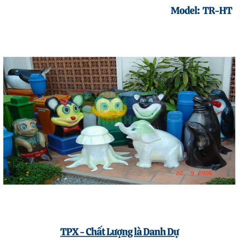  Thùng Rác Hình Con Thú 