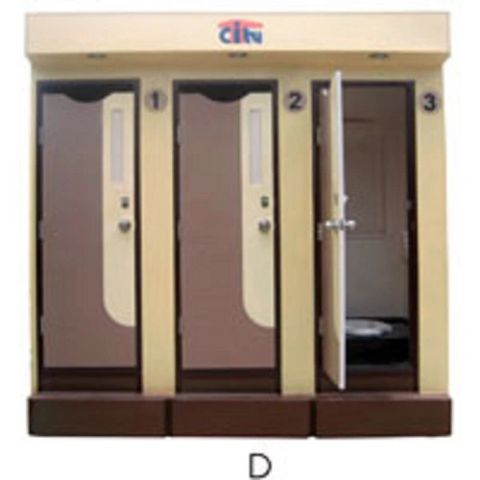  Nhà Vệ Sinh Di Động Composite VS.3C (3 Buồng) & VS.3A - VIP 3 Buồng 
