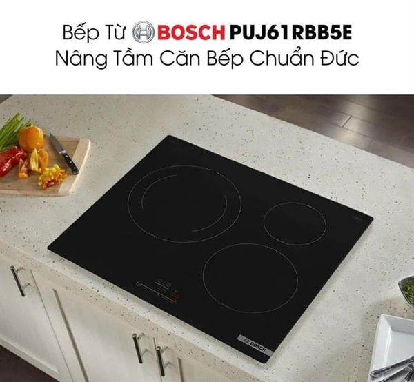 Bếp từ 3 vùng nấu Bosch PUJ61RBB5E, serie 4
