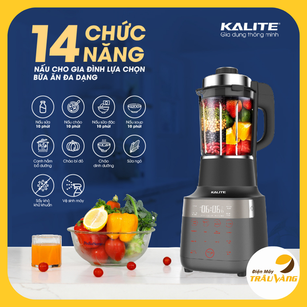 Máy xay sữa hạt, máy nấu sữa hạt Kalite KL950, công suất 2700W, dung tích 1.75L