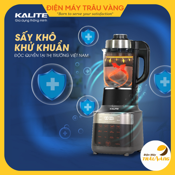 Máy xay sữa hạt, máy nấu sữa hạt Kalite KL950, công suất 2700W, dung tích 1.75L