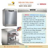 Máy rửa bát Bosch SMS6ECI11E, serie 6