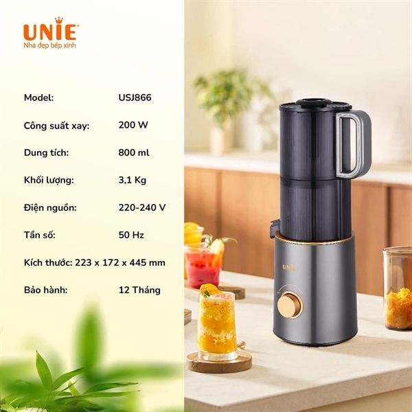 Máy ép chậm trái cây Unie USJ866