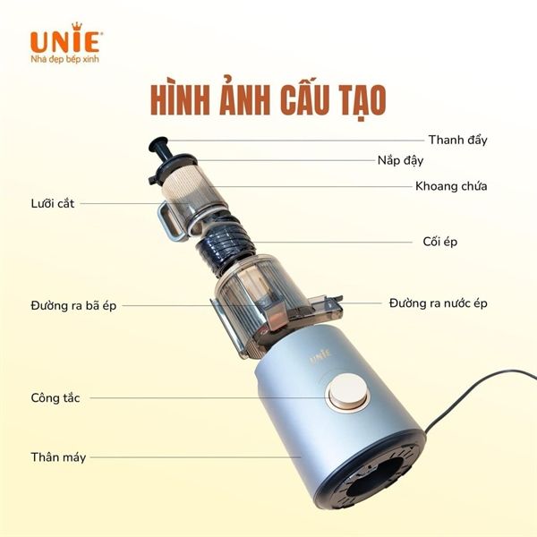 Máy ép chậm trái cây Unie USJ866