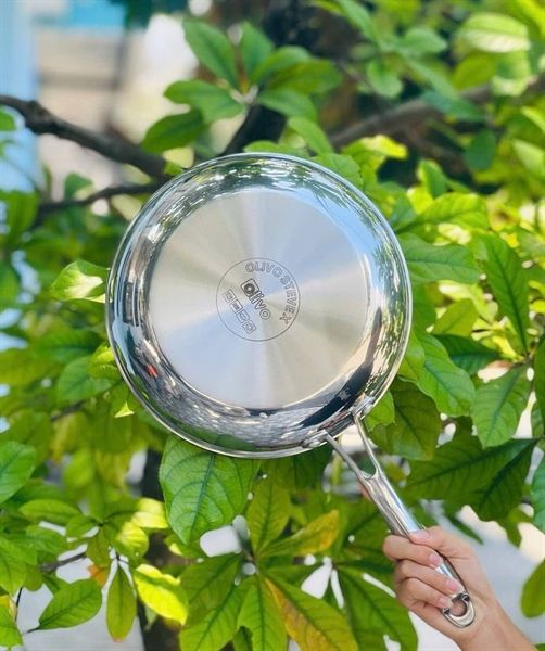 Chảo inox Olivo Steve X, size 24cm