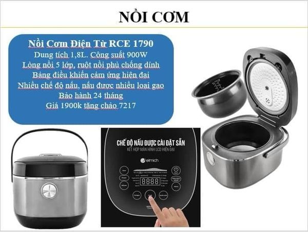 Nồi cơm Elmich RCE-1790