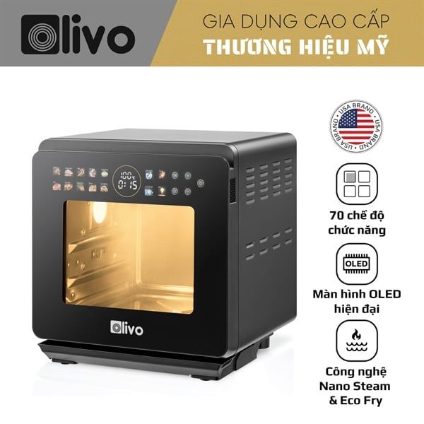 Nồi chiên hơi nước Olivo SF1600, dung tích 16L