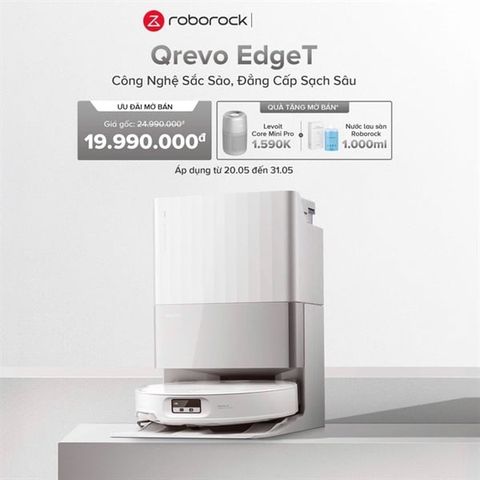 Robot lau nhà Roborock QRevo EgdeT, bảo hành 24 tháng