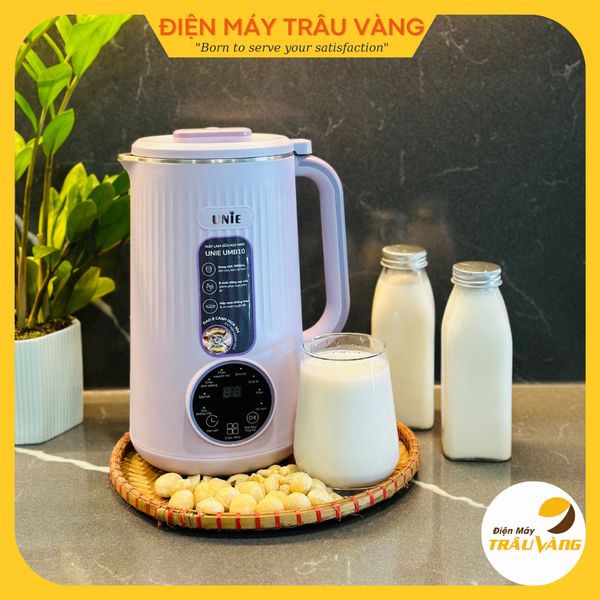 Máy Làm Sữa Hạt, Máy Nấu Sữa Hạt mini Unie UMB10 dung tích 1000ml  800W