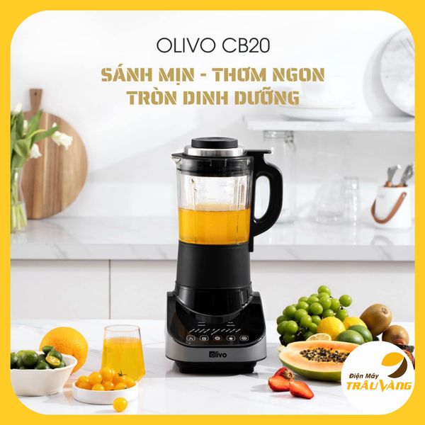Máy xay sữa hạt, máy nấu sữa hạt Olivo CB20, công suất 2000W, dung tích 1.75L, bảo hành 24 tháng
