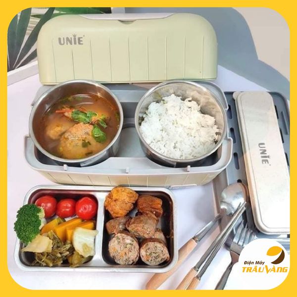 Hộp cơm điện , cặp lồng giữ nhiệt, hộp cơm văn phòng Unie UV-P1, dung tích 1.5L