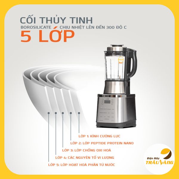 Máy xay sữa hạt, máy nấu sữa hạt Unie V8s, công suất 1800W, dung tích 1.75L, bảo hành 24 tháng