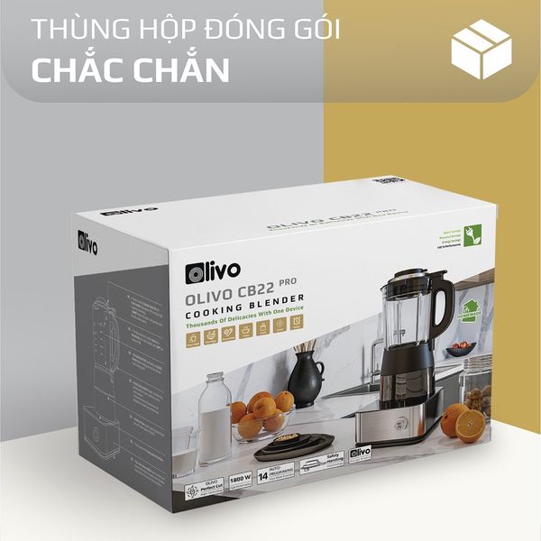 Máy Xay Nấu Cao Cấp OLIVO CB22 PRO- Thương Hiệu Mỹ