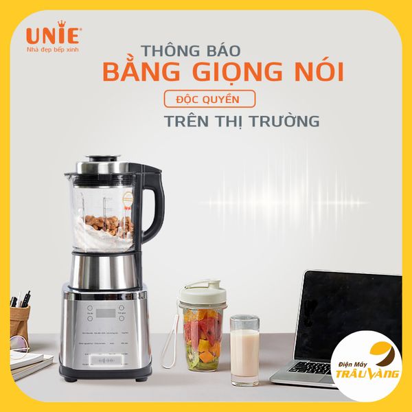 Máy xay sữa hạt, máy nấu sữa hạt Unie V8s, công suất 1800W, dung tích 1.75L, bảo hành 24 tháng