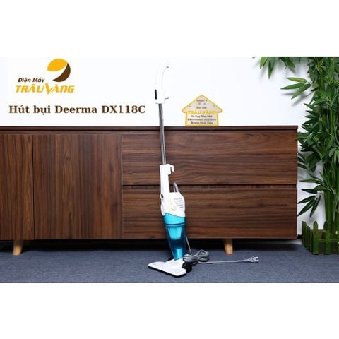 Máy hút bụi cầm tay, máy hút bụi mini Deerma DX118C DX128C lực hút 12000Pa bảo hành 12 tháng