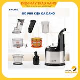 Máy ép chậm, máy ép trái cây chậm, máy ép rau củ Kalite KL565 ép kiệt bã, ép nguyên quả, công suất 250W