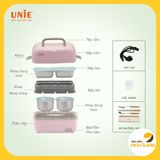 Hộp cơm điện , cặp lồng giữ nhiệt, hộp cơm văn phòng Unie UV-P1, dung tích 1.5L