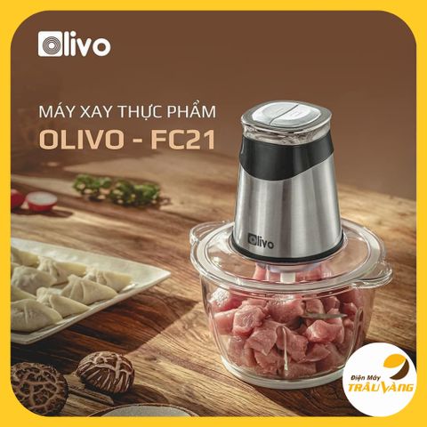 Máy xay đa năng, máy xay thịt, xay cua Olivo FC21 thương hiệu Mỹ công suất 500W