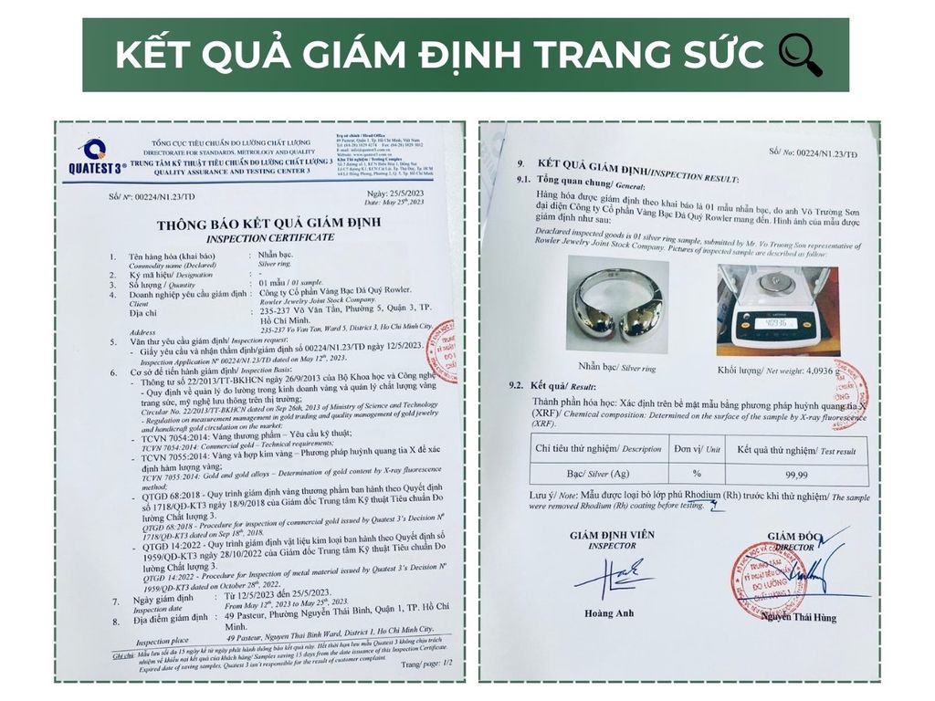 Bông tai bạc nữ đính đá Moissanite vuông cushion cut 6.5ly ROWLER EH000947