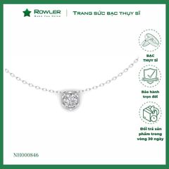 Dây cổ bạc Thụy Sĩ đính đá Moissanite 6.0ly -NH000846- ROWLER