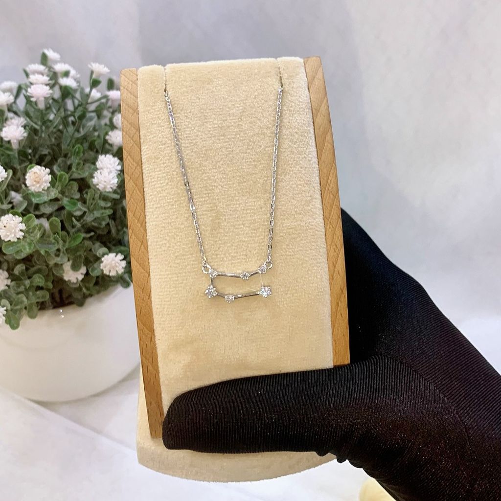 Dây cổ bạc Thụy Sĩ cung Song Tử Gemini ROWLER NH000656