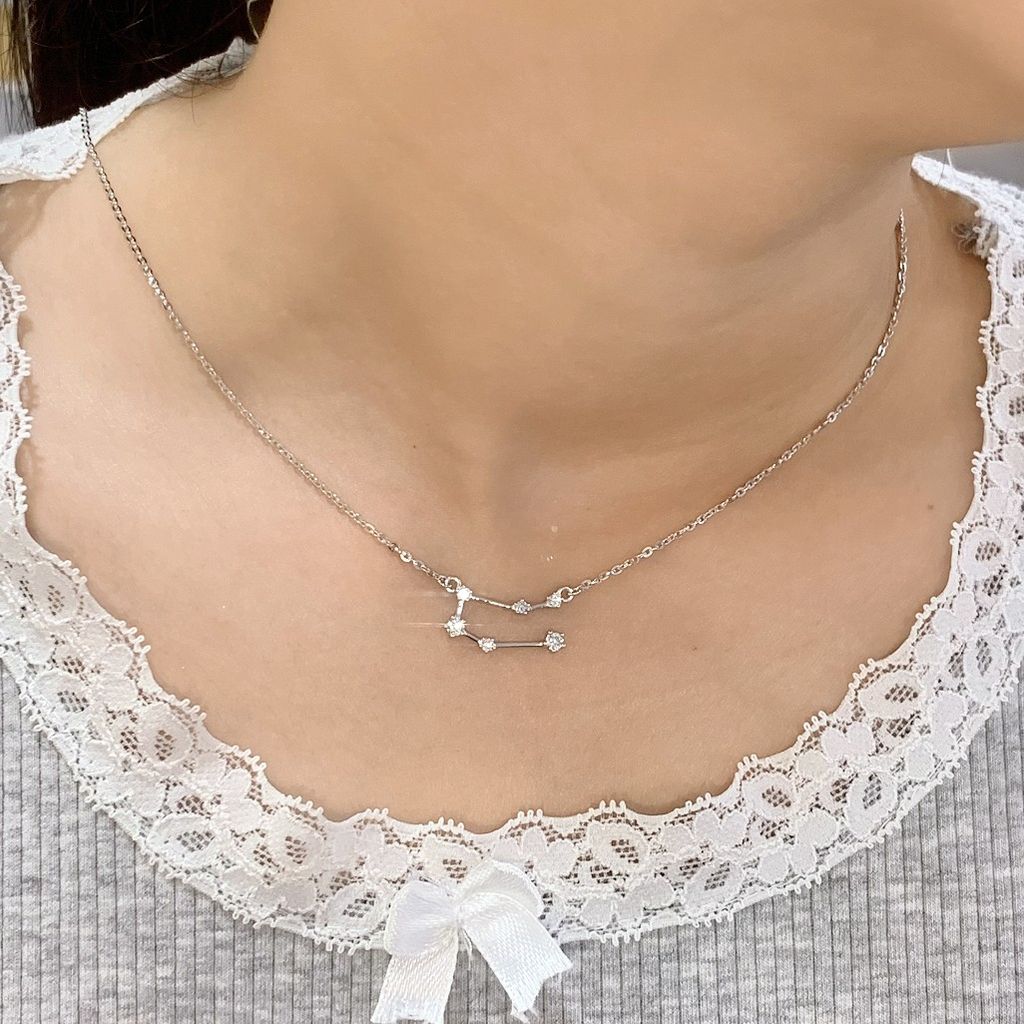 Dây cổ bạc Thụy Sĩ cung Song Tử Gemini ROWLER NH000656