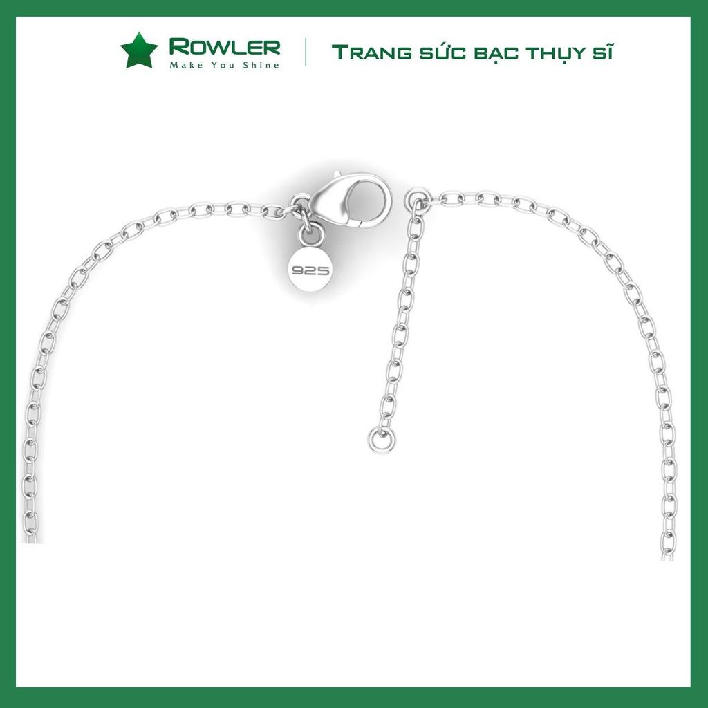 Dây chuyền nữ bạc 925 mắc xích tròn nhỏ ROWLER NA000703
