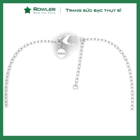 Dây chuyền nữ bạc 925 mắc xích tròn nhỏ ROWLER NA000703
