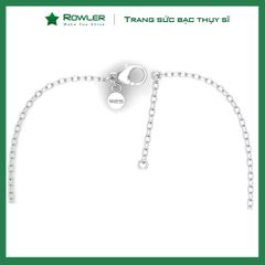 Dây chuyền nữ bạc 925 mắc xích tròn nhỏ ROWLER NA000703
