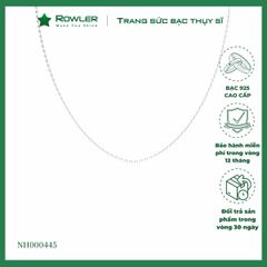 Dây chuyền nữ bạc 925 bi khắc nhỏ ROWLER NH000445