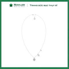 Dây cổ bạc Thụy Sỹ hoa Liliac đính đá Moissanite ROWLER NH000916