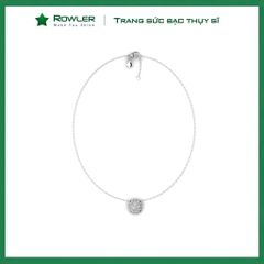 Dây cổ bạc Thụy Sĩ đính đá Moissanite vuông 7.0ly cushion cut ROWLER NH000929
