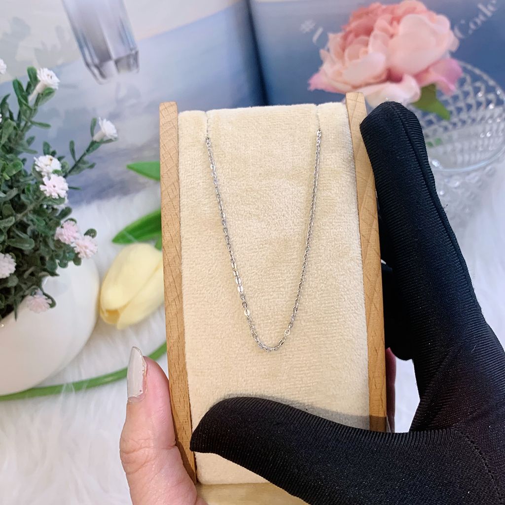 Dây chuyền nữ bạc 925 mắc xích oval nhỏ ROWLER NA000701