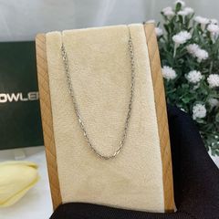 Dây chuyền nữ bạc 925 mắc xích chữ nhật size vừa ROWLER NH000258