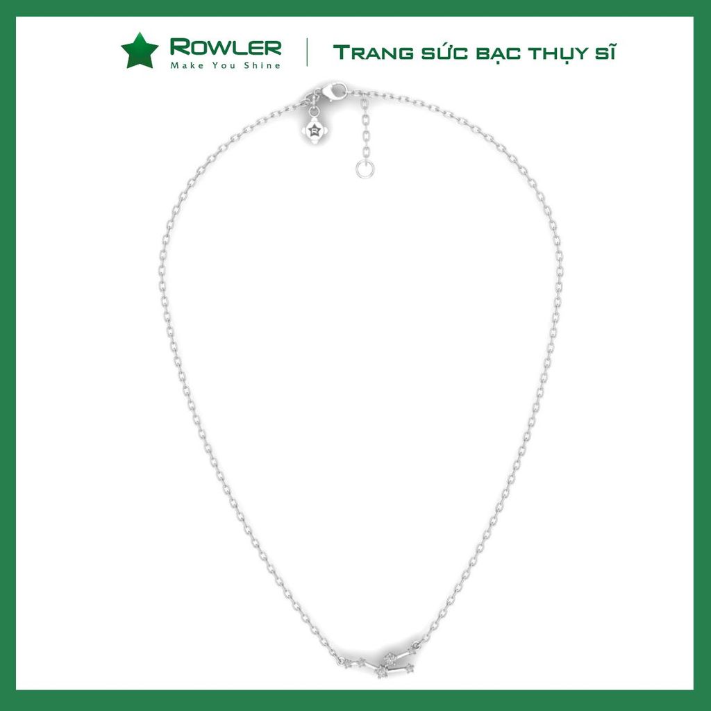 Dây cổ bạc cung Kim Ngưu Taurus ROWLER NA000655