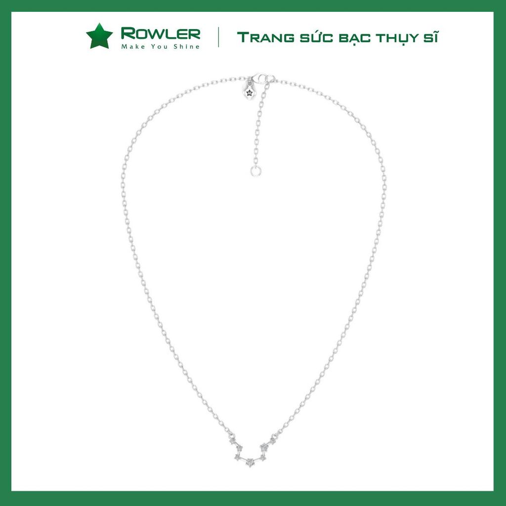 Dây cổ bạc cung Song Ngư Picies ROWLER NH000652