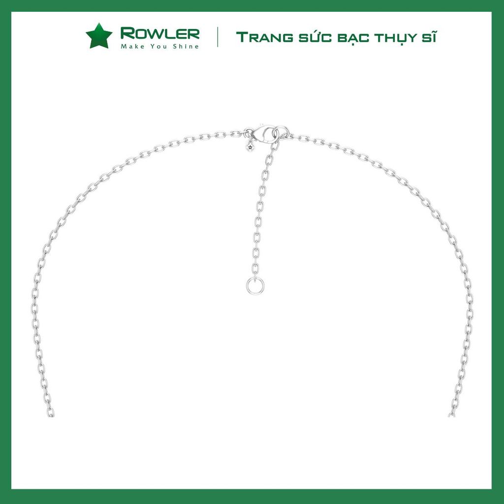 Dây cổ bạc cung Song Ngư Picies ROWLER NH000652
